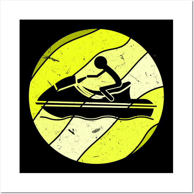 Retro Jet Ski Wall Art by Imutobi